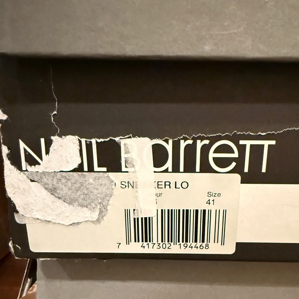 Neil Barrett Hybrid Bolt 09Leather Sneakers Sz 8
